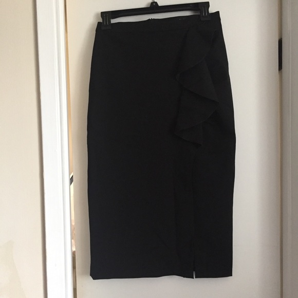 Zara New Midi Skirt with Slit - Picture 7 of 7